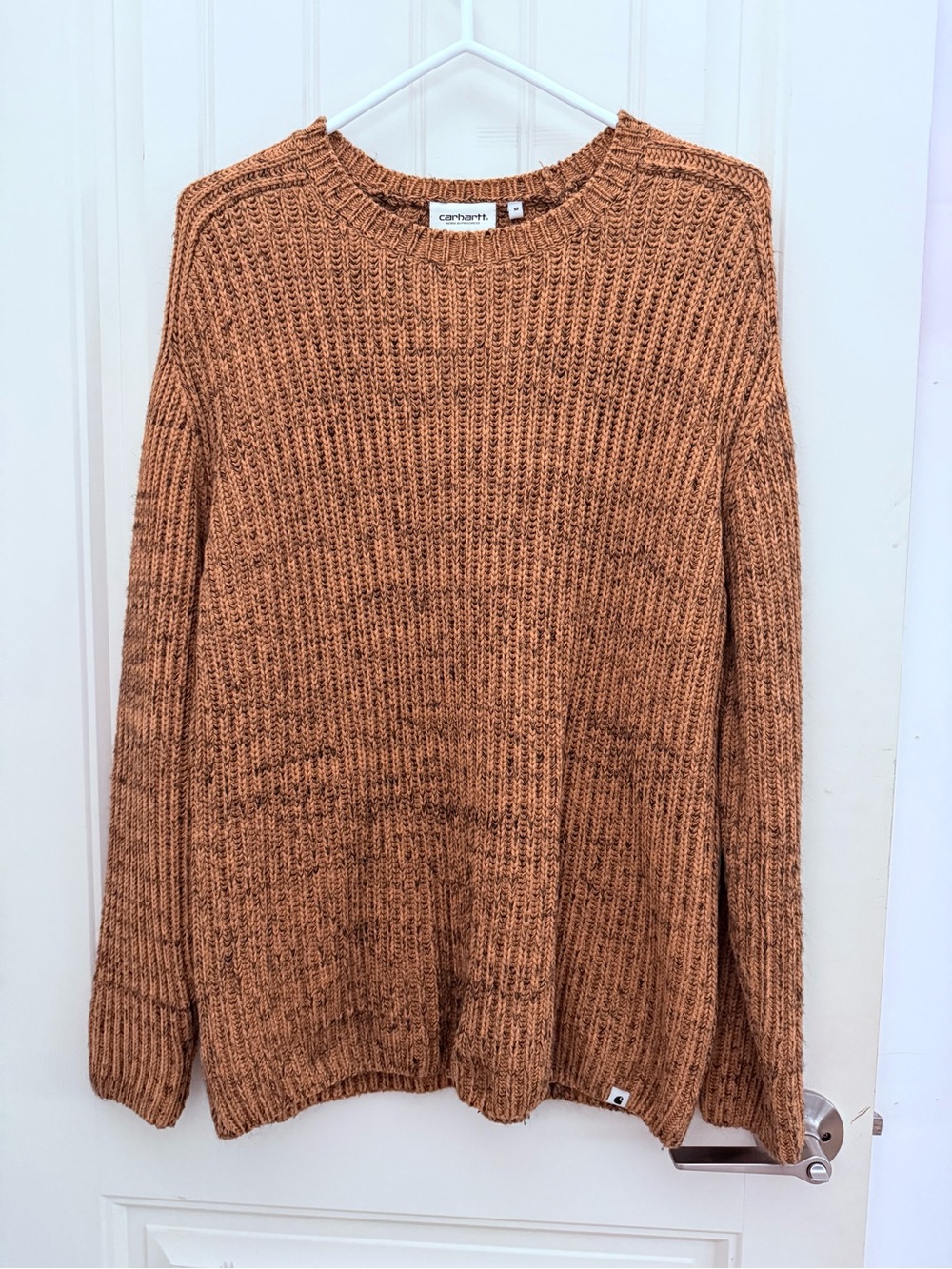 Carhartt Work In Progress Heathered Rust Crewneck Sweater